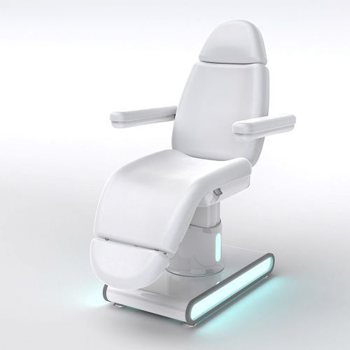 Electric treatment chair - DP-L435 - Guangdong Dongpin Beauty & Medical Technology - 3 sections / height-adjustable / with legrest