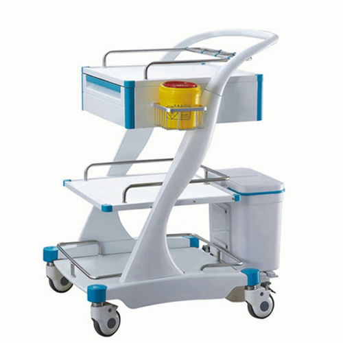 Emergency trolley - DP-HR-365 - Guangdong Dongpin Beauty & Medical Technology - anesthesia / hospital / trash can