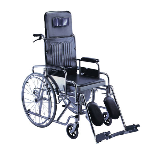 Manual wheelchair - DP-SC8020A - Guangdong Dongpin Beauty & Medical Technology - indoor / folding / commode