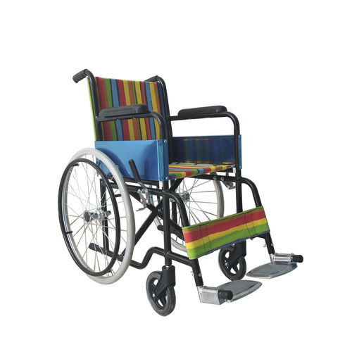 Manual wheelchair - DP-107-35 - Guangdong Dongpin Beauty & Medical Technology - outdoor / with legrest / with armrests