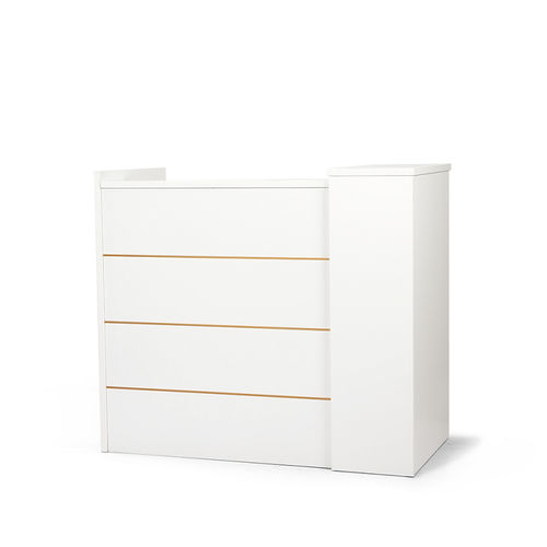 Rectangular desk - DP-TL-2201 - Guangdong Dongpin Beauty & Medical Technology - reception / with drawer / manual
