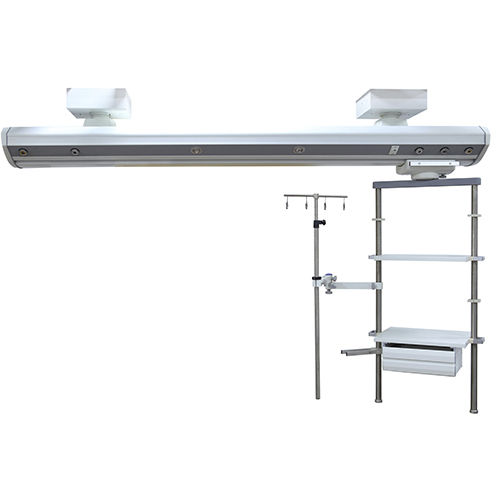 Ceiling-mounted supply beam system - HFP-C    - Shanghai Huifeng Medical Instrument - intensive care / modular / with shelves