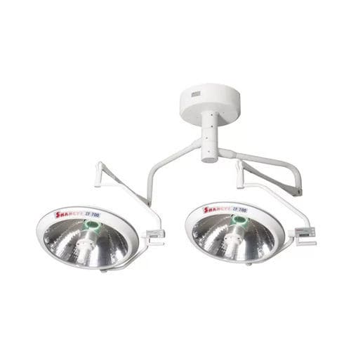 Ceiling-mounted surgical light - ZF700/700 - Shanghai Huifeng Medical Instrument - halogen / 2-arm / 110V / 60Hz