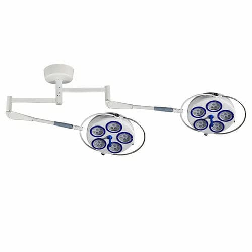 Ceiling-mounted surgical light - YD02-5+5 - Shanghai Huifeng Medical Instrument - LED / 2-arm / 110V / 60Hz