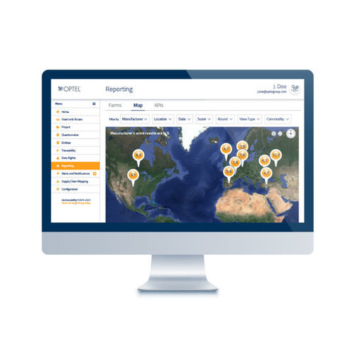 Data management and tracking system - GEOTRACEABILITY PLATFORM - Optel Vision - information / traceability / for pharmaceutical products