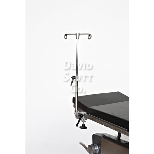 2-hook IV pole - DSC-216 - David Scott Company - telescopic / stainless steel / for operating tables