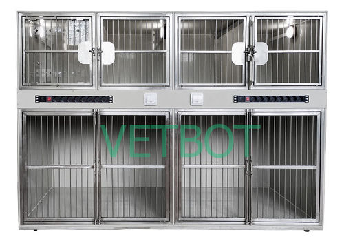 Modular veterinary cage - №80595  - Vetbot - polypropylene / with running wheel