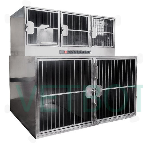 Cat veterinary cage - №80601 - Vetbot - for dogs / modular / stainless steel