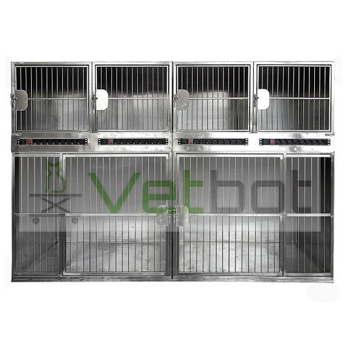 Cat veterinary cage - No.80624  - Vetbot - for dogs / modular / stainless steel