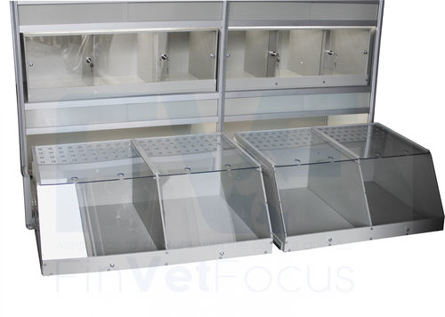 Animal cage rack - Vetbot - storage / modular / mobile