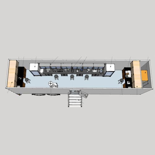 Laboratory mobile health vehicle - (40′ (12M)) - Mobile Healthcare Facilities - truck