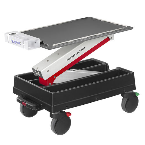 Veterinary clinic trolley - NewCart - Podoblock - for medical devices / equipment / transport