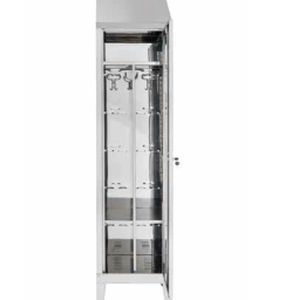 Hospital cabinet - UNIBLOC - CIROLDI SPA - with clothes rack / stainless steel / 1-door