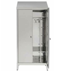 Locker room cabinet - UNIBLOC/2  - CIROLDI SPA - with shelf / stainless steel / 2 doors