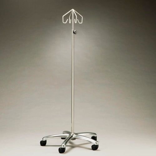 IV pole on casters - IMSS-241903 - IntraSpace - 4-hook / stainless steel / heavy-duty