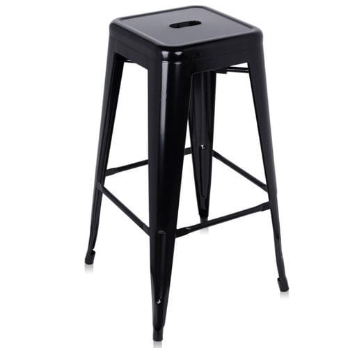 Healthcare facility stool - 1 - IntraSpace - with footrest / black