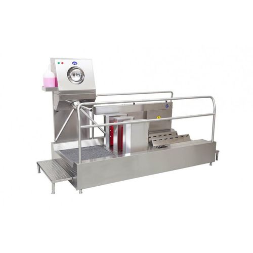 Cleaning station for the medical sector - YIBTECH YSH FFTE 250 - Yiber Elektronik - walk-through