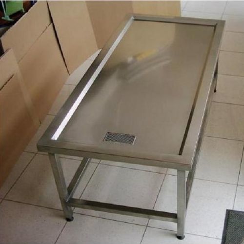 Mortuary washing table - YIBTECH STGM -01 - Yiber Elektronik - rectangular / fixed / stainless steel