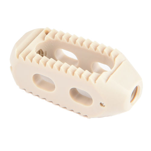 Lumbar interbody fusion cage - CAP Lumbar PLIF PEEK - H.P.I. Medical - posterior / PEEK