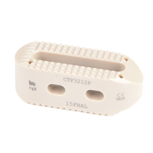 Lumbar interbody fusion cage - CAP Lumbar TPLIF PEEK - H.P.I. Medical - posterior / lateral / PEEK
