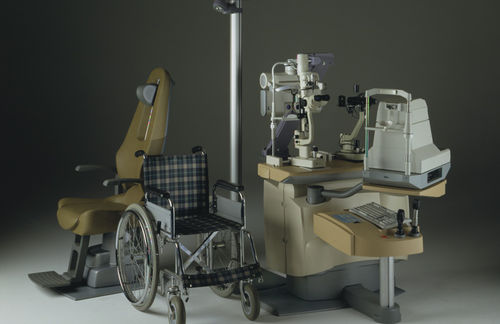 Ophthalmic workstation - 0160 H - Meccanottica Mazza - with chair / with light / compact
