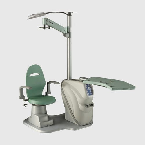 Ophthalmic workstation - PURE - Meccanottica Mazza - control / with chair / with light