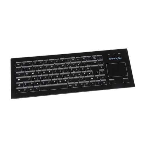 Keyboard with touchpad - GIK 2700 - PrehKeyTec GmbH - with pointing device / glass / hygiene