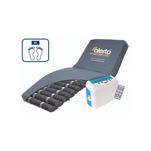Hospital bed mattress overlay - ALT-9006  - Alerta Medical - nylon / alternating pressure / with air pump