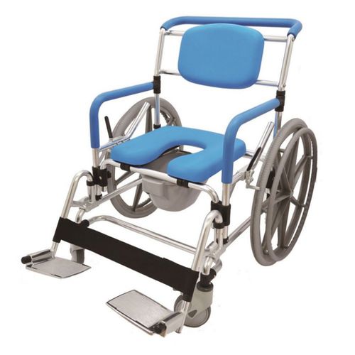 Manual wheelchair - HS6661-BL - Forever Young Enterprise - shower / commode / with legrest