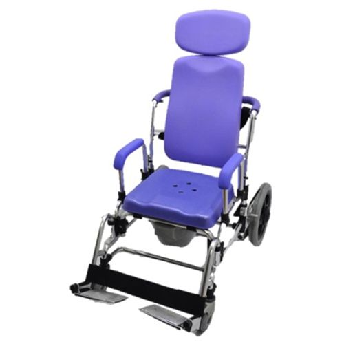 Shower chair with armrests - HS6115-PL - Forever Young Enterprise - with footrest / with cutout seat / with bucket