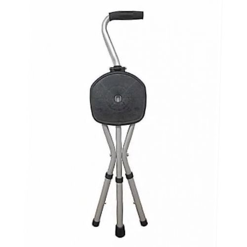 Walking stick with offset handle - HC1009 - Forever Young Enterprise - height-adjustable / folding / with seat