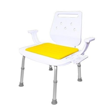 Shower chair with armrests - BA-10 series - Sunjoy Enterprises - with backrest / height-adjustable