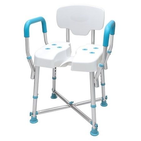 Shower chair with armrests - BA-20 - Sunjoy Enterprises - with backrest / height-adjustable