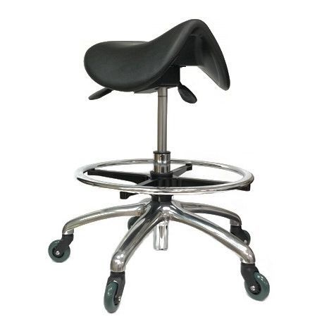Chair on casters - SAD1-A - Sunjoy Enterprises - without backrest / saddle seat / height-adjustable