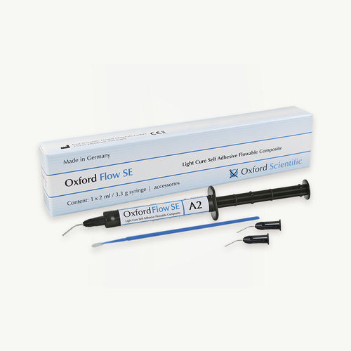 Composite dental material - FLOW SE - First Scientific Dental Materials GmbH - for dental restorations / self-adhesive