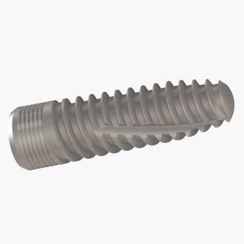 Cylindrical dental implant - Vulkan Implants - titanium / internal hexagon / cortical