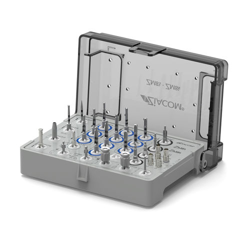 Dental implant surgery instrument kit - ZM8® N - ZM8® S - Ziacom Medical