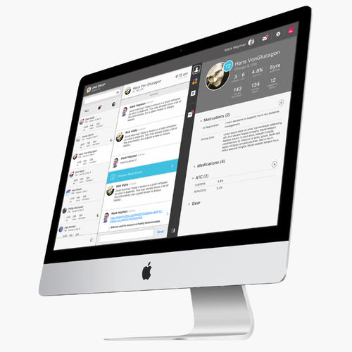 Data management software - One Drop | Professional  - Informed Data Systems - education / diabetes telemonitoring / web-based