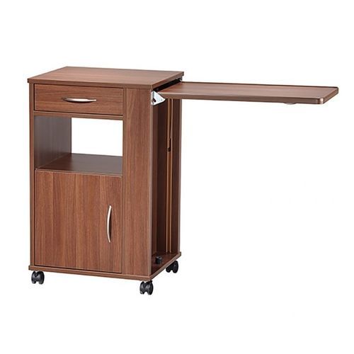 Bedside table on casters FMN 220 FMB Care with drawers / with integrated overbed table