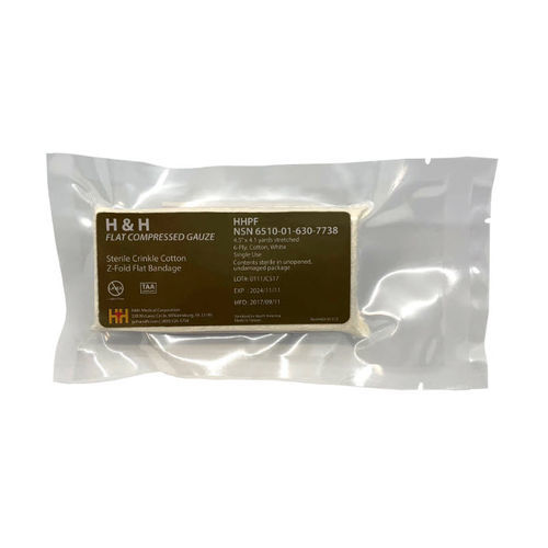 Cotton gauze compress - HHPF - H&H Medical - sterile
