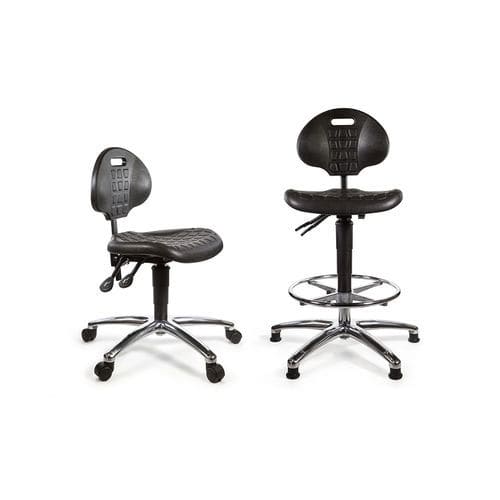 Laboratory chair - TECHSIT C-TECH PU - Hospital Aids - adult / on casters / height-adjustable