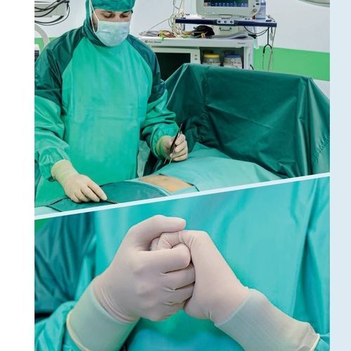 Unisex surgical gown - HIGH PERFORMANCE, 3L+Medical Microfiber - Pluritex