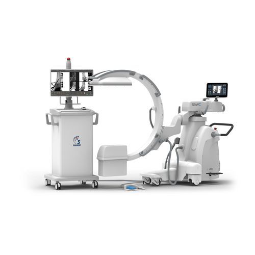 Mobile C-arm - Skan C Pulsar - Skanray Technologies - with flat panel detector / with video column