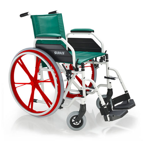 Manual wheelchair - ITALA - Surace - sport / height-adjustable / with legrest