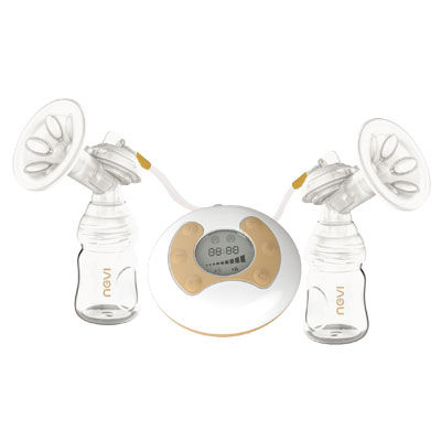 Electric breast pump - XB-8619 - Wuxi Xinzhongrui Baby Supplies - double / handheld