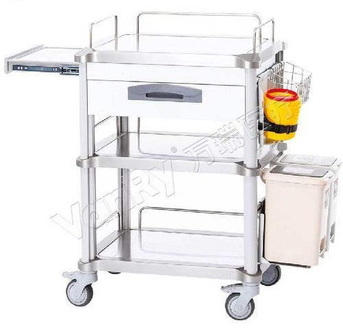 Medical trolley - E-34-1 - Hebei Vanry Medical Devices Co., Ltd. - treatment / storage / stainless steel