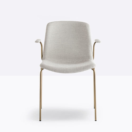 Waiting room chair - tweet 895/2 - Pedrali - with armrests / stackable