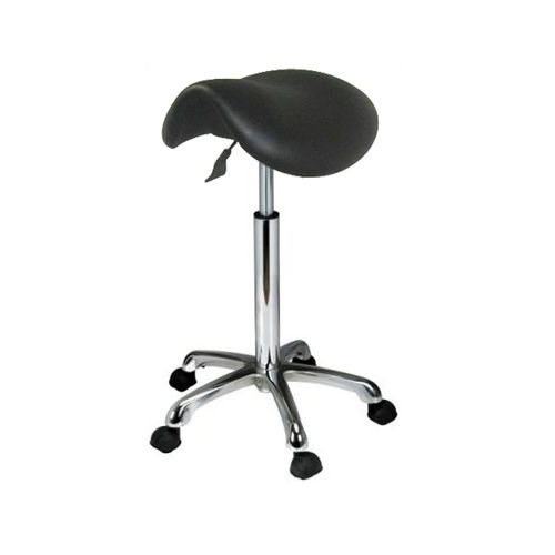 Dental stool - 630B - MHC TECHNOLOGY - height-adjustable / saddle seat / black