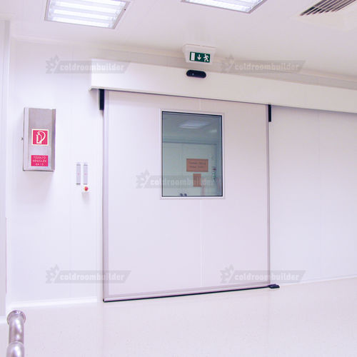 Clean room door - Coldroom Builder - for the pharmaceutical industry / sliding