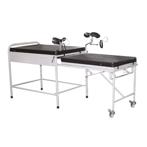 Gynecological examination table - GHC-04 - Medi Waves - manual / fixed-height / on casters